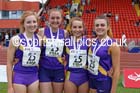 Senior girls 4 x 100 metres relay, 2015 English Schools, Gateshead. Photo: David T. Hewitson/Sports for All Pics